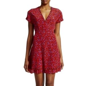 10 Crosby Derek Lam Red and Black Mini Dress